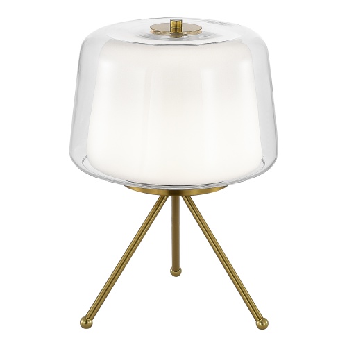 SL6127.304.01 Прикроватная лампа ST-Luce Латунь/Белый, Прозрачный LED 1*16W 3000K PANDORA