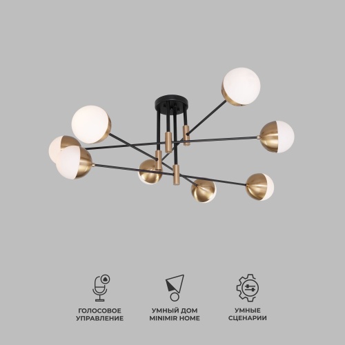 Потолочный светильник Eurosvet 70129/8 латунь Smart