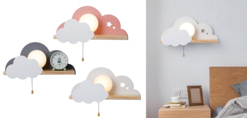 Бра С Полкой Серое Облако Wall Lamp Gray Cloud от Imperiumloft 156715-22