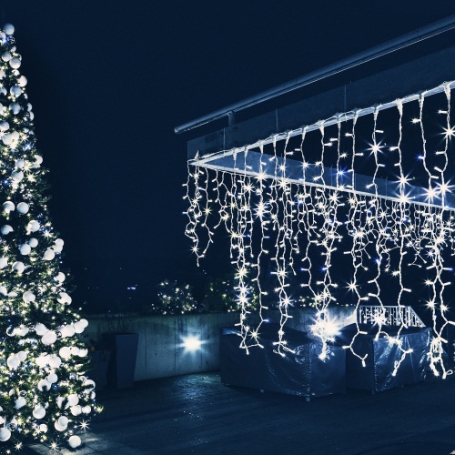 Гирлянда бытовая электрическая занавес Eurosvet 200-101 белый