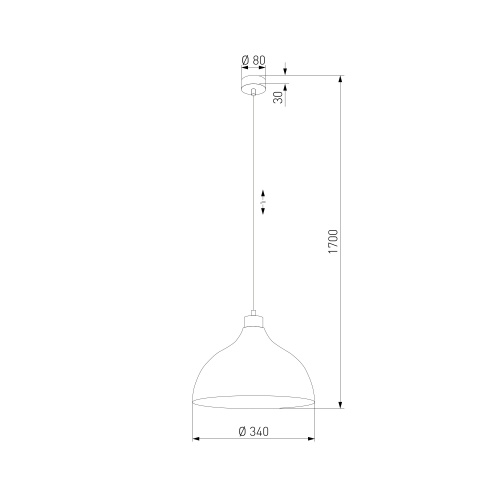 Подвесной светильник TK Lighting 5665 Cap Green