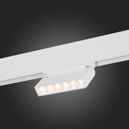 ST364.536.06 Магнитный трековый светильник белый LED 1*6W 3000K 532Lm Ra&gt;80 36° IP20 L120xW22xH108 4 SKYLINE 48