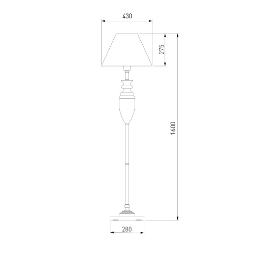Напольный светильник белый Eurosvet 009