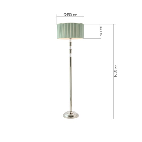 SL1121.105.01 Торшер ST-Luce Никель/Оливковый E14 1*40W (из 2-х коробок) OLEO