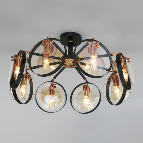 Потолочный светильник Eurosvet 70121/8 черный Smart