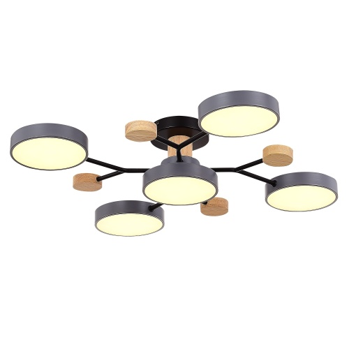 SLE6006-702-05 Светильник потолочный Серый/Серый LED 5*12W 3000K/4500K/6000K ФАЭМА