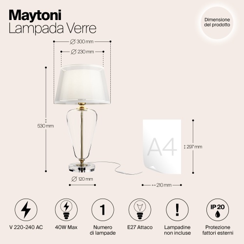 Настольный светильник Maytoni Z005TL-01BS