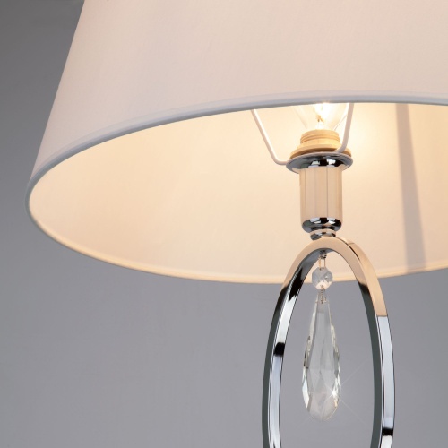 Напольный светильник Eurosvet 01056/1 хром/прозрачный хрусталь Strotskis