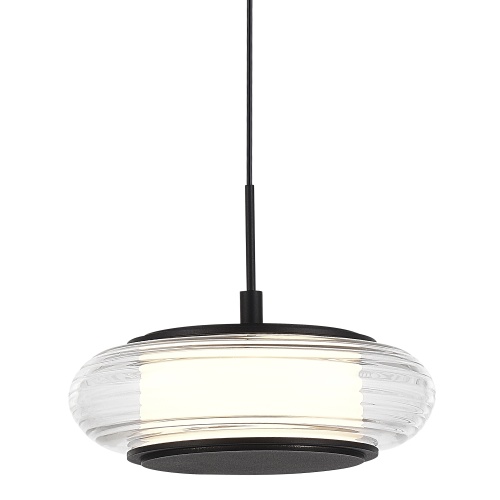 SL6239.403.01 Светильник подвесной ST-Luce черный/прозрачный LED 1*7W 3000K FRITTELA