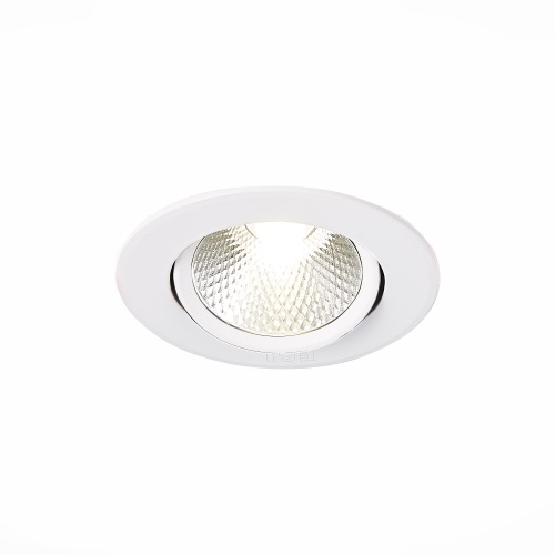 ST211.538.06.24 Св-к встр. Белый LED 1*6W 3000K 480Lm Ra80 24° IP20 D86xH50 220-240V Встраиваемые светильники