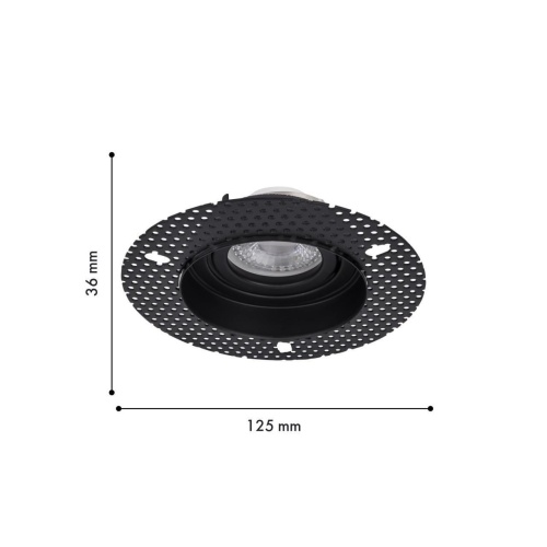 Врезной светильник под штукатурку Favourite 4535-1C, врезной светильник под штукатурку, D125xH36, cutout:D80, 1xGU10x35W, IP20, excluded