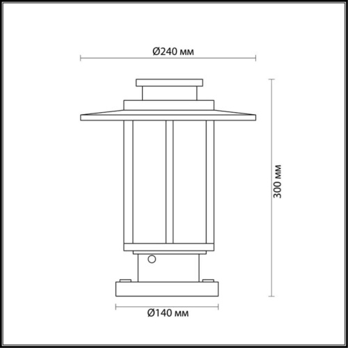 Наземный светильник Odeon light Mito 4047/1B