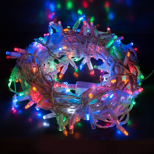 Гирлянда бытовая электрическая нить Eurosvet 400-102 мульти с эффектом мерцания