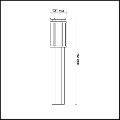 Наземный светильник Odeon light Gino 4048/1F