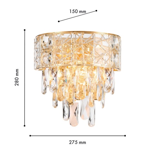 Бра Favourite 4720-2W, настенный светильник, D150xW275xH280, 2xE14x40W, excluded