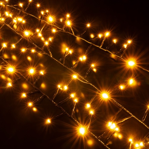 Гирлянда бытовая электрическая нить Eurosvet 400-004 теплый белый