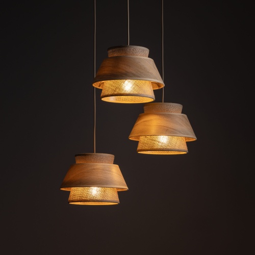 Подвесной светильник TK Lighting 11808 Kalum бежевый