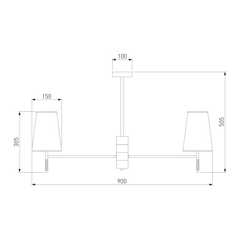 Потолочный светильник Eurosvet 60137/8 хром