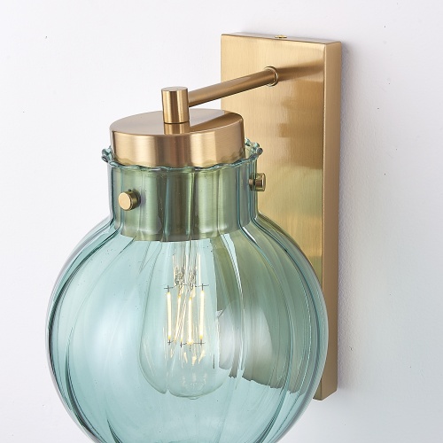 Бра Heathfield Lighting - Medina Wall Brass/Blue от Imperiumloft 177913-22