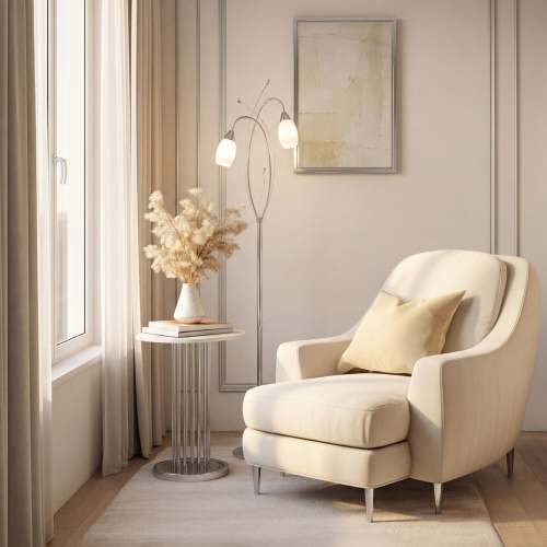 Напольный светильник Eurosvet 22080/2F хром