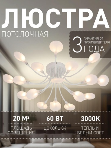 Потолочная люстра 4198-20C