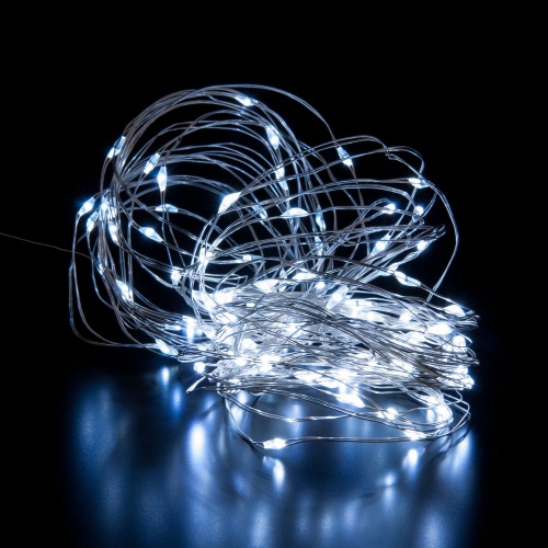 Гирлянда бытовая электрическая нить Eurosvet 400-008 белый