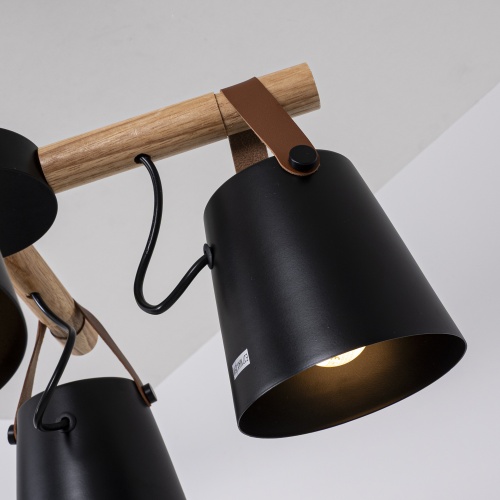 Люстра на штанге NATURA C8 black 178002-26