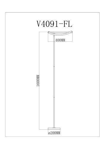 Светодиодный торшер Moderli V4091-FL True