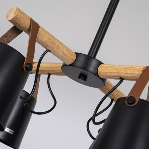 Люстра на штанге NATURA C4 black 151722-26