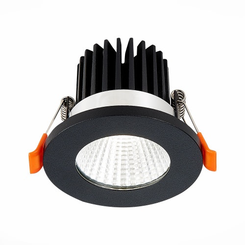 ST704.448.10 Св-к встр. Черный LED 1*10W 4000K 900Lm Ra&gt;90 38° IP20 D80xH60 170-240V Встраиваемые светильники