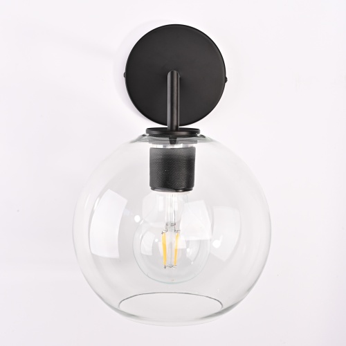 Бра Rh Utilitaire Globe Shade Single Sconce Black от Imperiumloft 123275-22