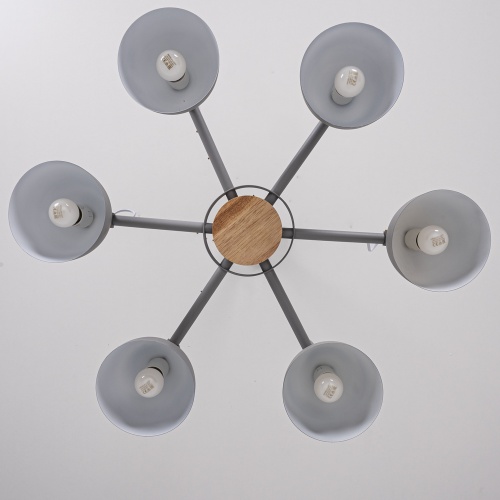 Люстра на штанге ROLLA 6 Gray 178069-26
