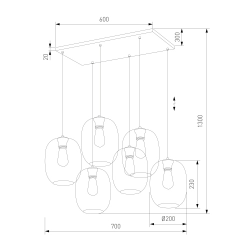 Подвесной светильник TK Lighting 5974 Elio