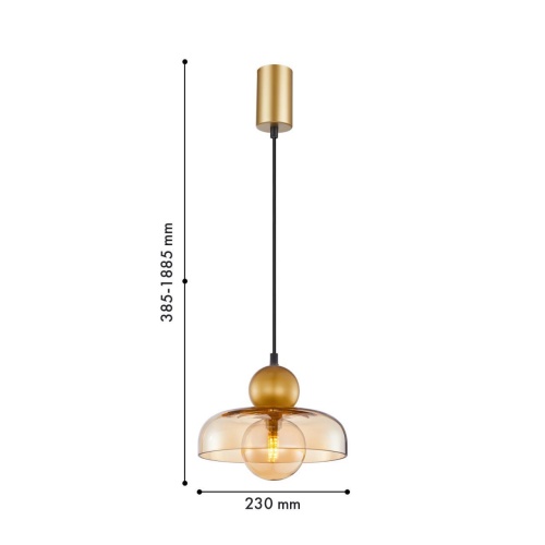 Подвес F-Promo 4350-1P, подвес, D230xH385/1885, 1xG9LEDx5W, excluded