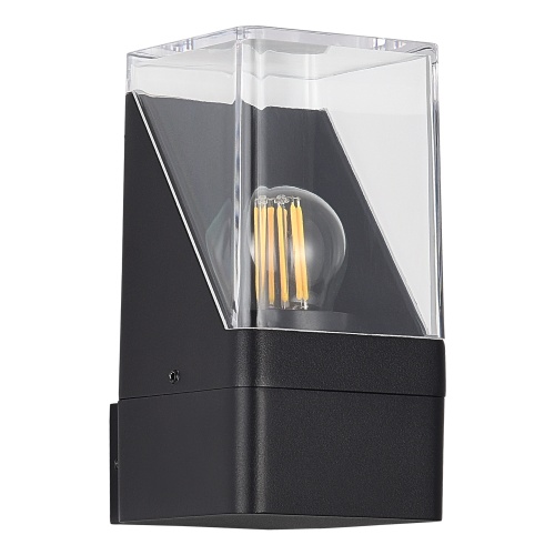 SL9016.401.01 Светильник уличный настенный ST-Luce черный/черный E27 1*15W SLIDE