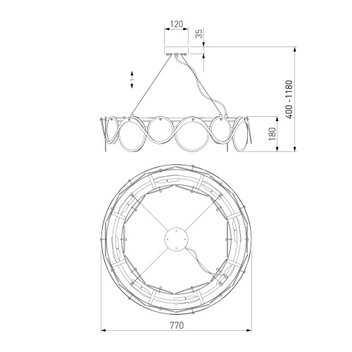 Подвесной светильник Bogate's 354/8