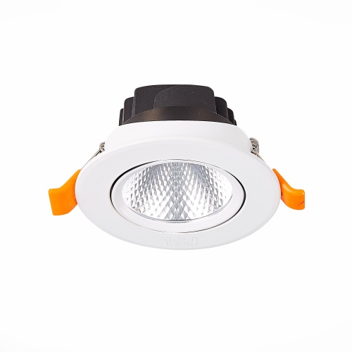 ST211.538.06.24 Св-к встр. Белый LED 1*6W 3000K 480Lm Ra80 24° IP20 D86xH50 220-240V Встраиваемые светильники