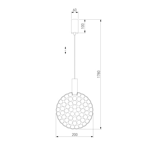 Подвесной светильник Eurosvet 90353/1 хром