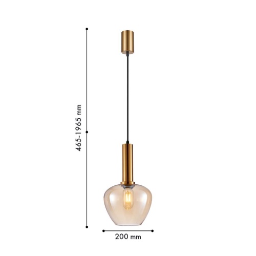 Подвес F-Promo 4356-1P, подвес, D200xH465/1965, 1xE27x40W, excluded