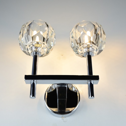 Бра  Boule De Cristal Double Sconce Chrome от Imperiumloft 156049-22