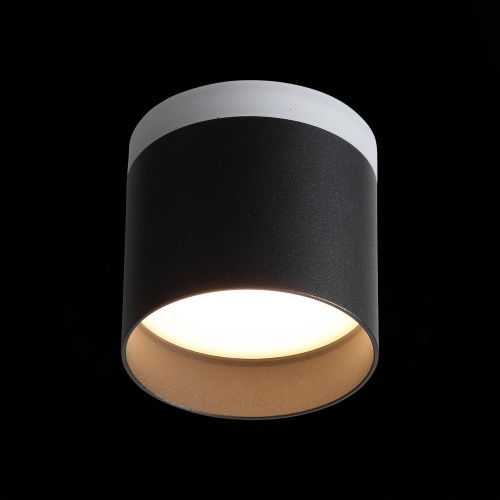 ST102.402.09 Светильник потолочный Черный LED 1*9W 3000K 702Lm Ra&gt;80 120° IP20 D79xH75 170-240V Накладные светильники