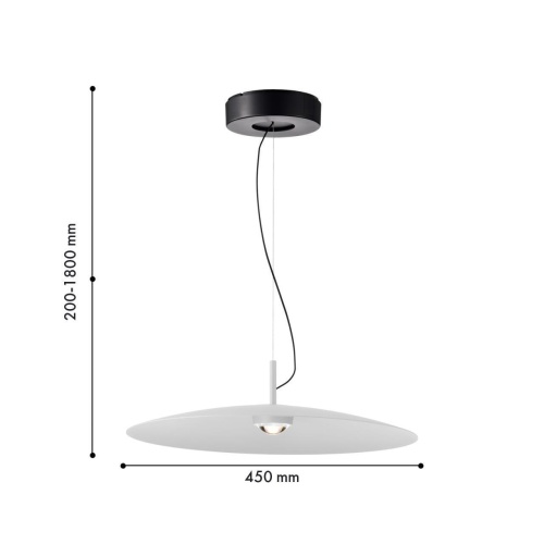 Подвес Favourite 4410-1P, подвес, D450xH200/1800, LEDx8W, 700LM, 4000K, IP20, included
