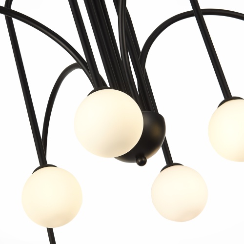 SL1204.402.08 Люстра подвесная ST-Luce Черный/Белый G9 8*5W ДЖИНЕТО