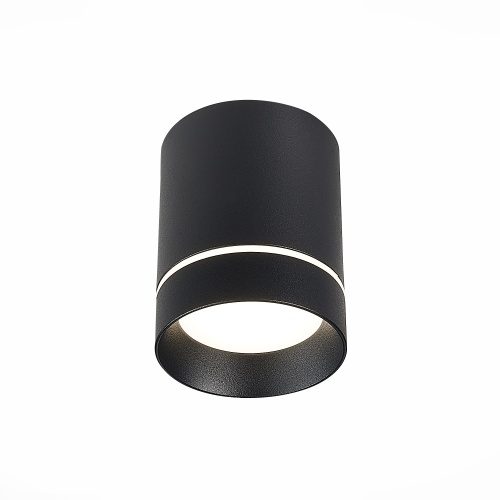 ST115.432.07 Светильник потолочный Черный LED 1*7W 3000K 490Lm Ra&gt;90 120° IP20 D79xH100 170-240V Накладные светильники