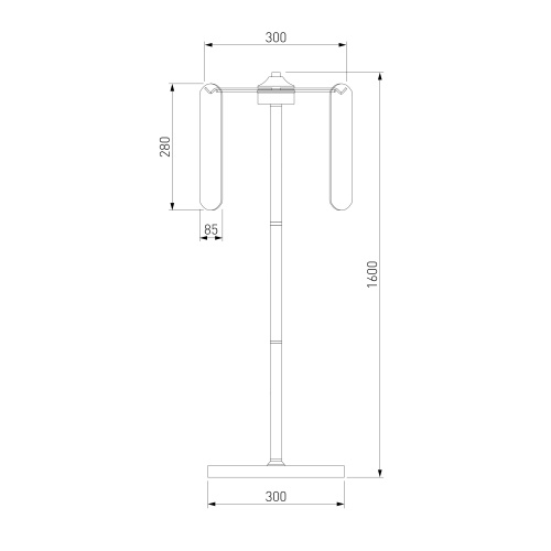 Напольный светильник Eurosvet 01171/3 золото