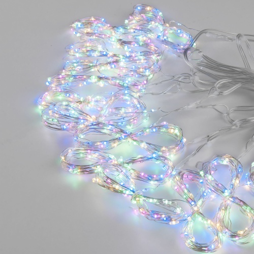 Гирлянда бытовая электрическая занавес Eurosvet 200-006 мульти