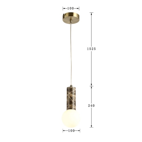 Подвес Favourite 2750-1P, подвес, D100xH240/1765, 1xG9LEDx5W, 400LM, 3000K, included