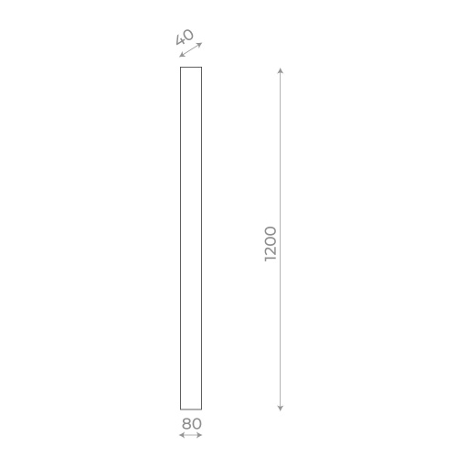 SL9511.421.01 Светильник уличный настенный ST-Luce Черный LED 1*29W 4000K NUVOLA