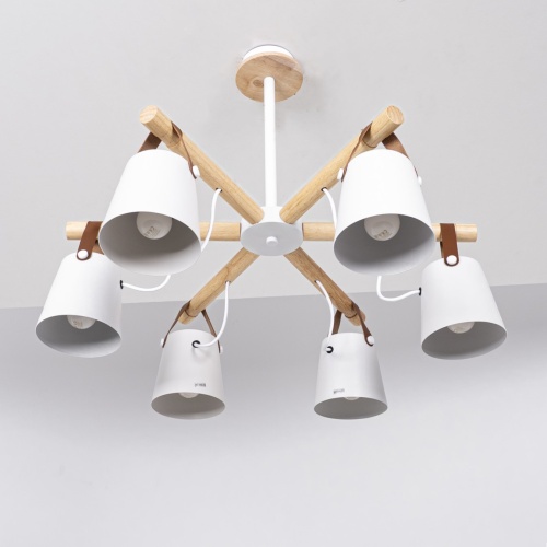 Люстра на штанге NATURA C6 white 178004-26