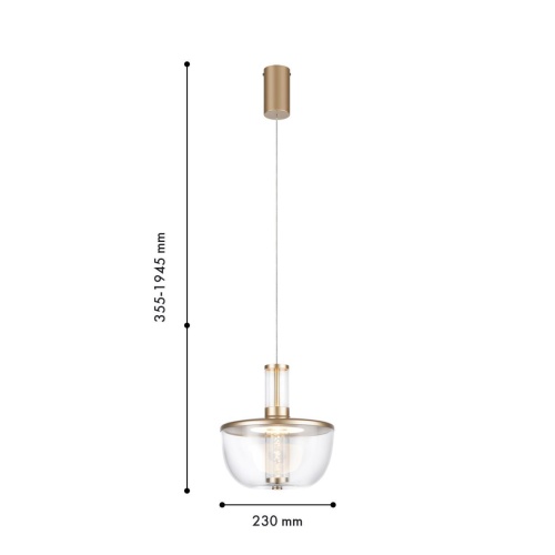Подвес Favourite 4313-1P, подвес, D230xH355/1945, LEDx12W, 600LM, 4000K, CRI>90, included